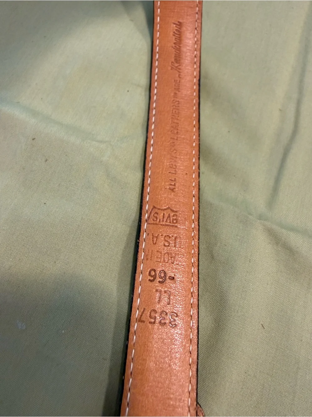 Levi’s country western casual leather belt set of 2 brown & blue gray